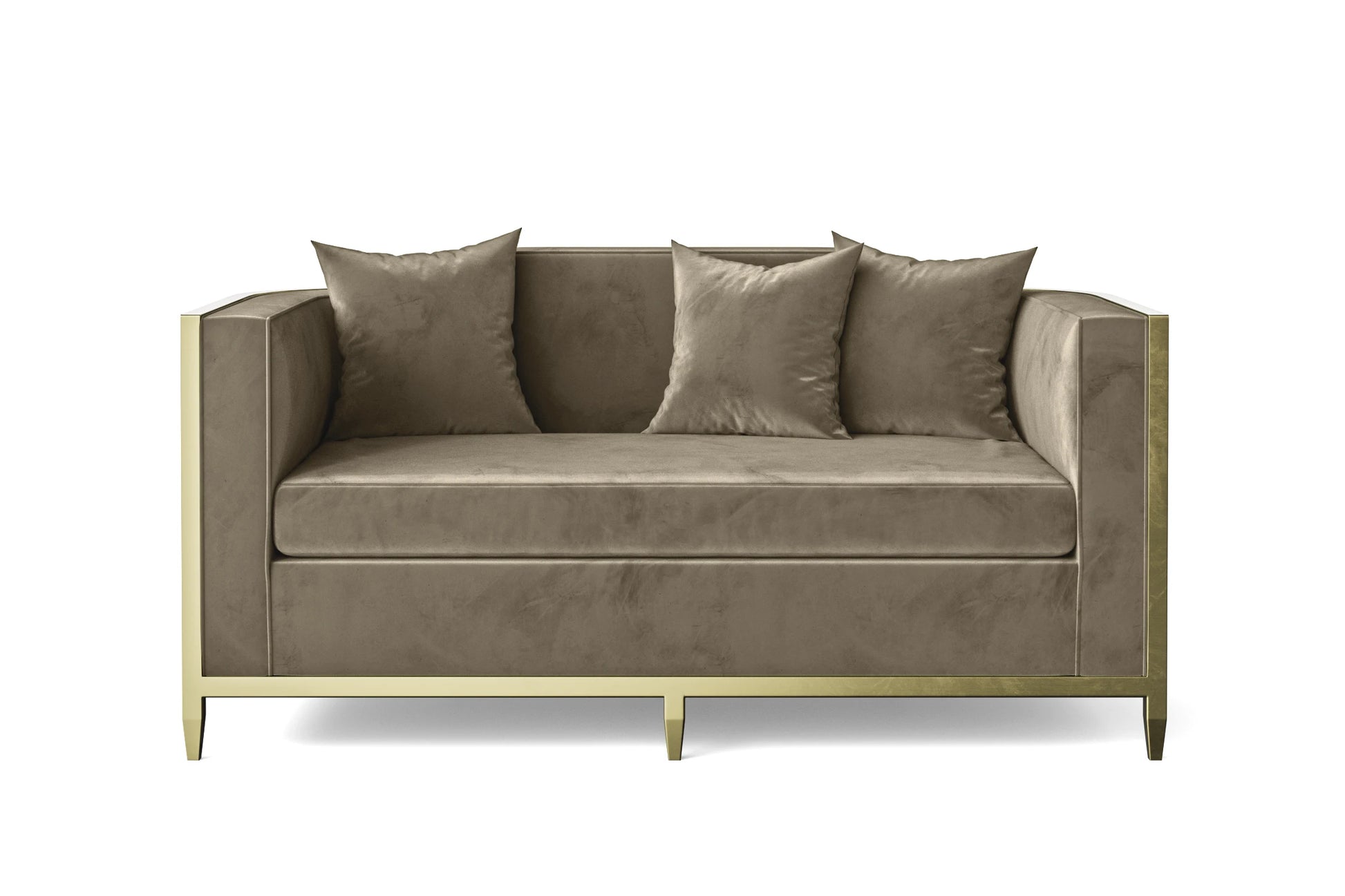 Carrara 2 Seater Sofa Sand Velvet