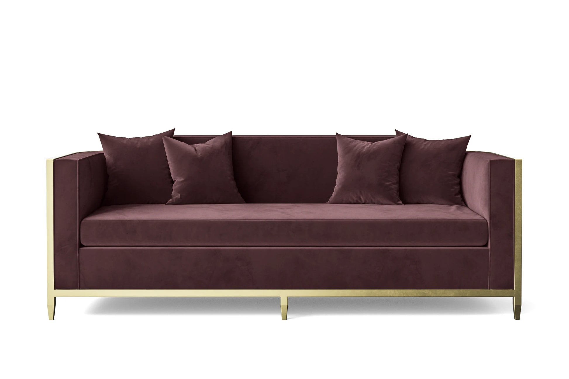 Carrara 3 Seater Sofa Grape Velvet