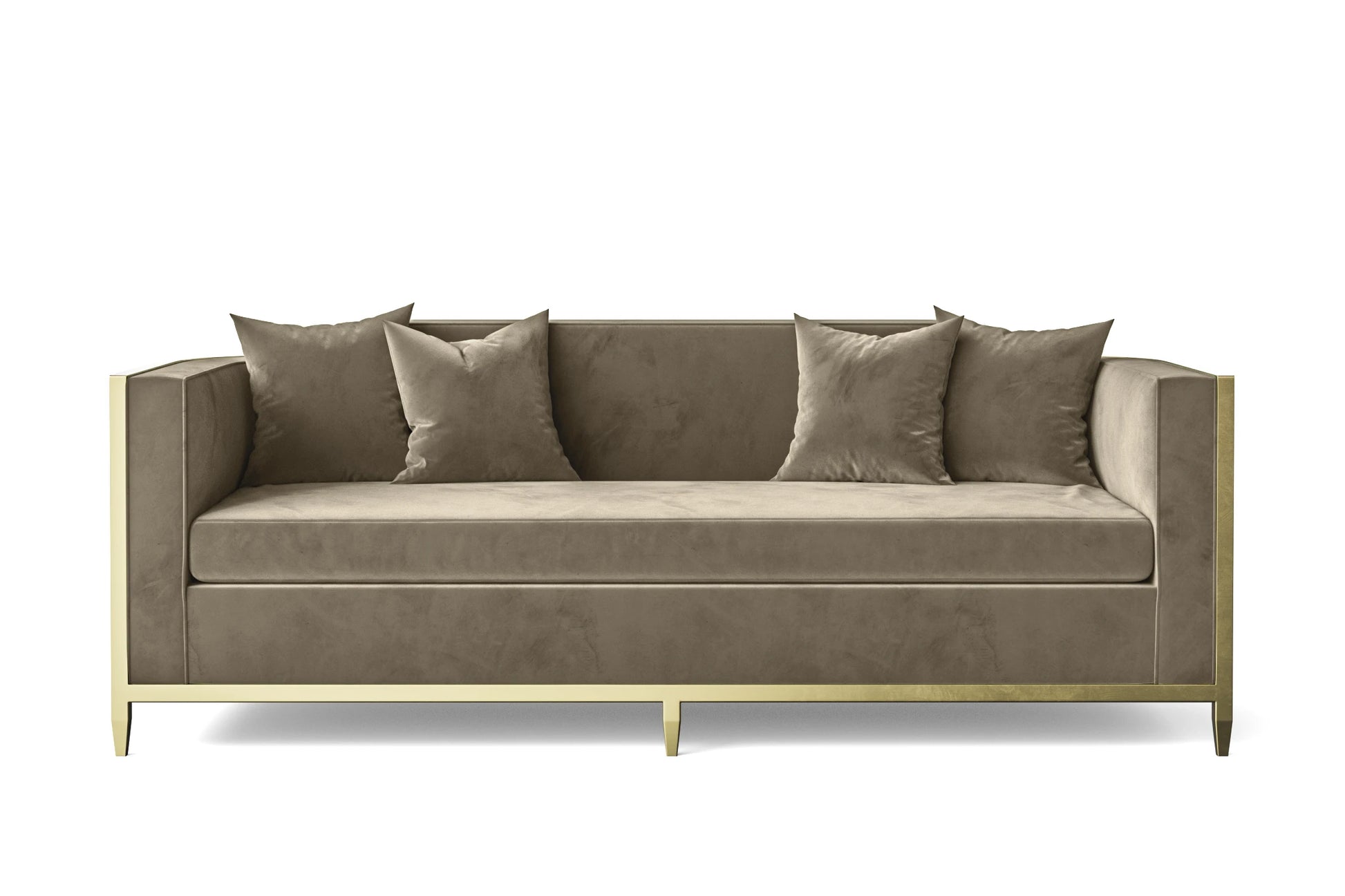 Carrara 3 Seater Sofa Sand Velvet