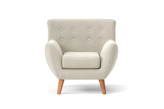 Casoria Armchair Cream Linen Fabric