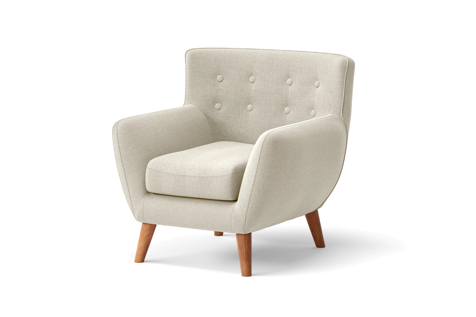 Casoria Armchair Cream Linen Fabric