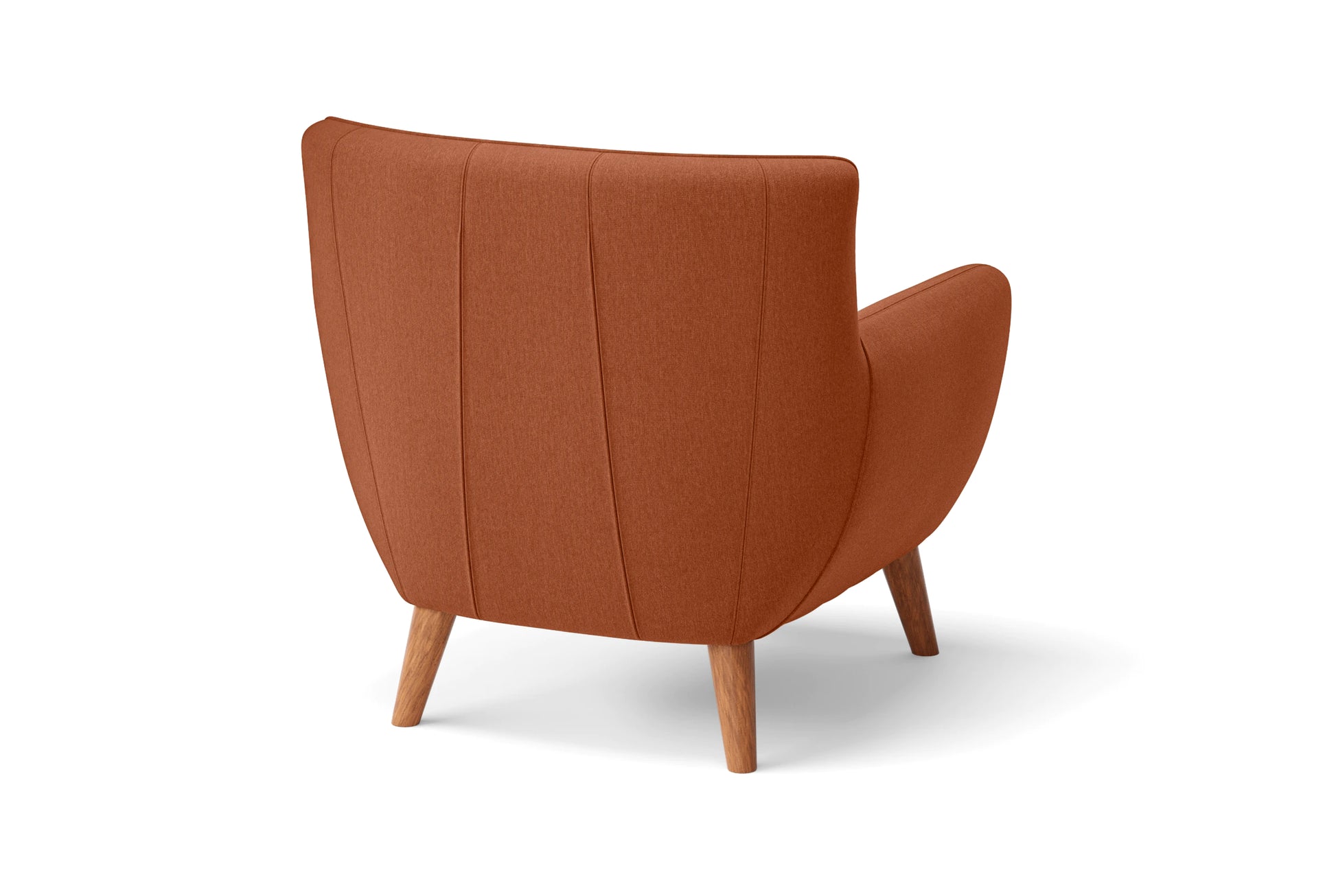 Casoria Armchair Orange Linen Fabric