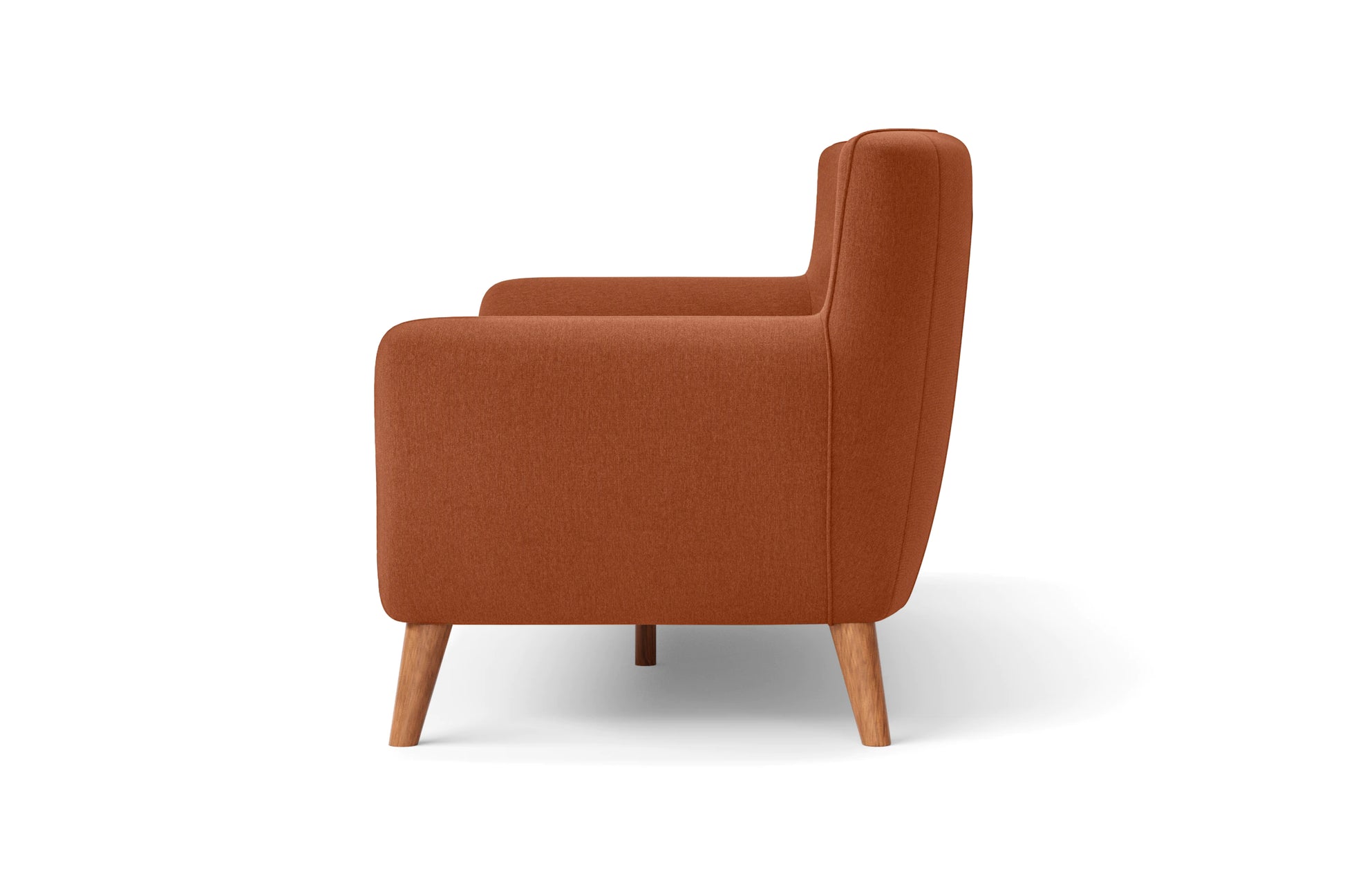 Casoria Armchair Orange Linen Fabric