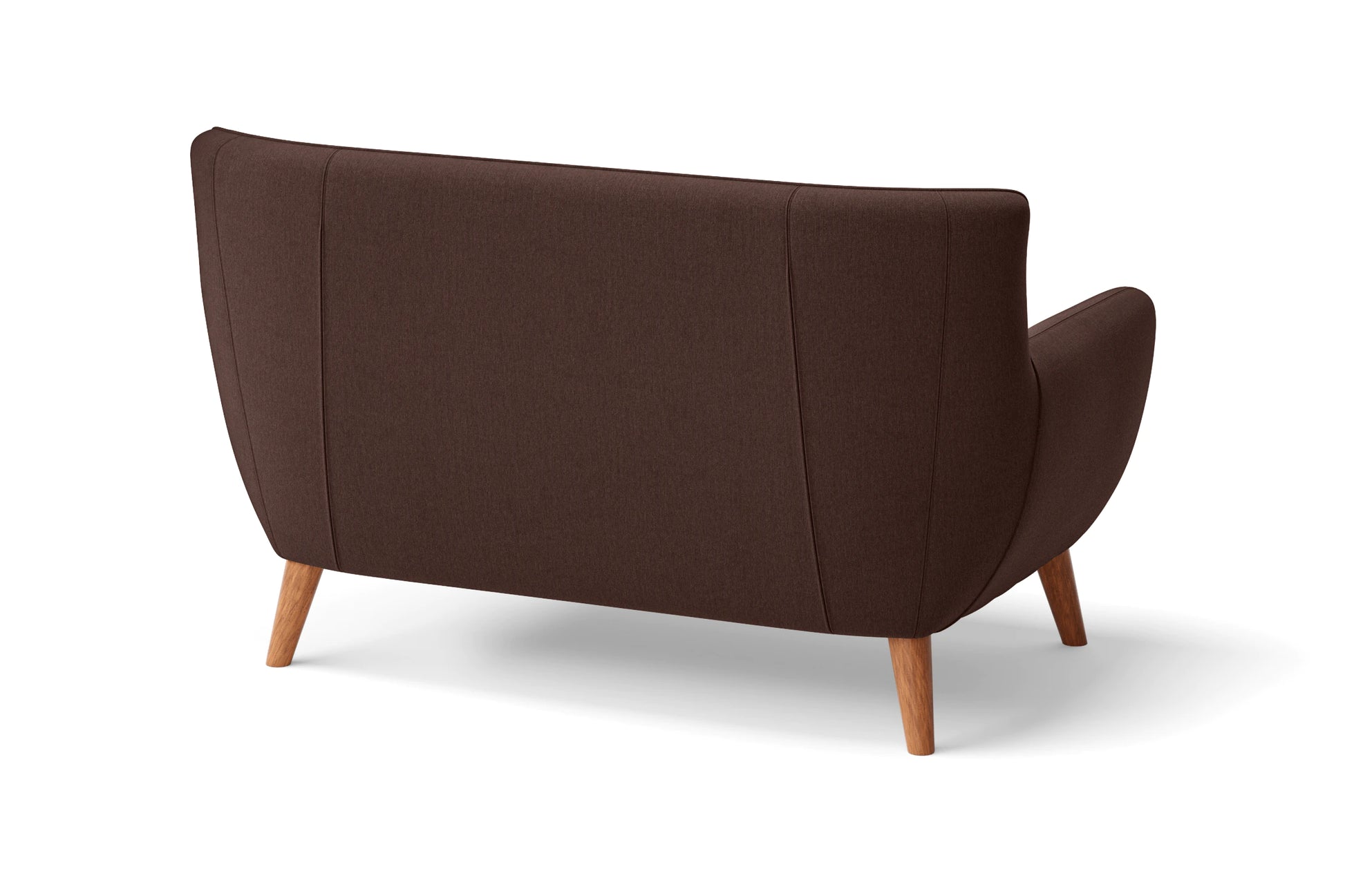 Casoria 2 Seater Sofa Coffee Brown Linen Fabric