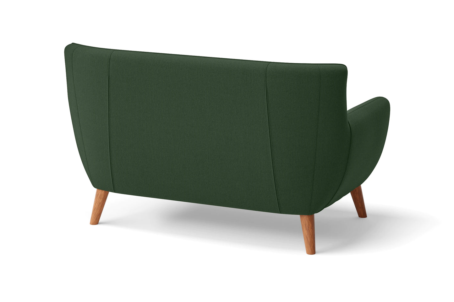 Casoria 2 Seater Sofa Forest Green Linen Fabric