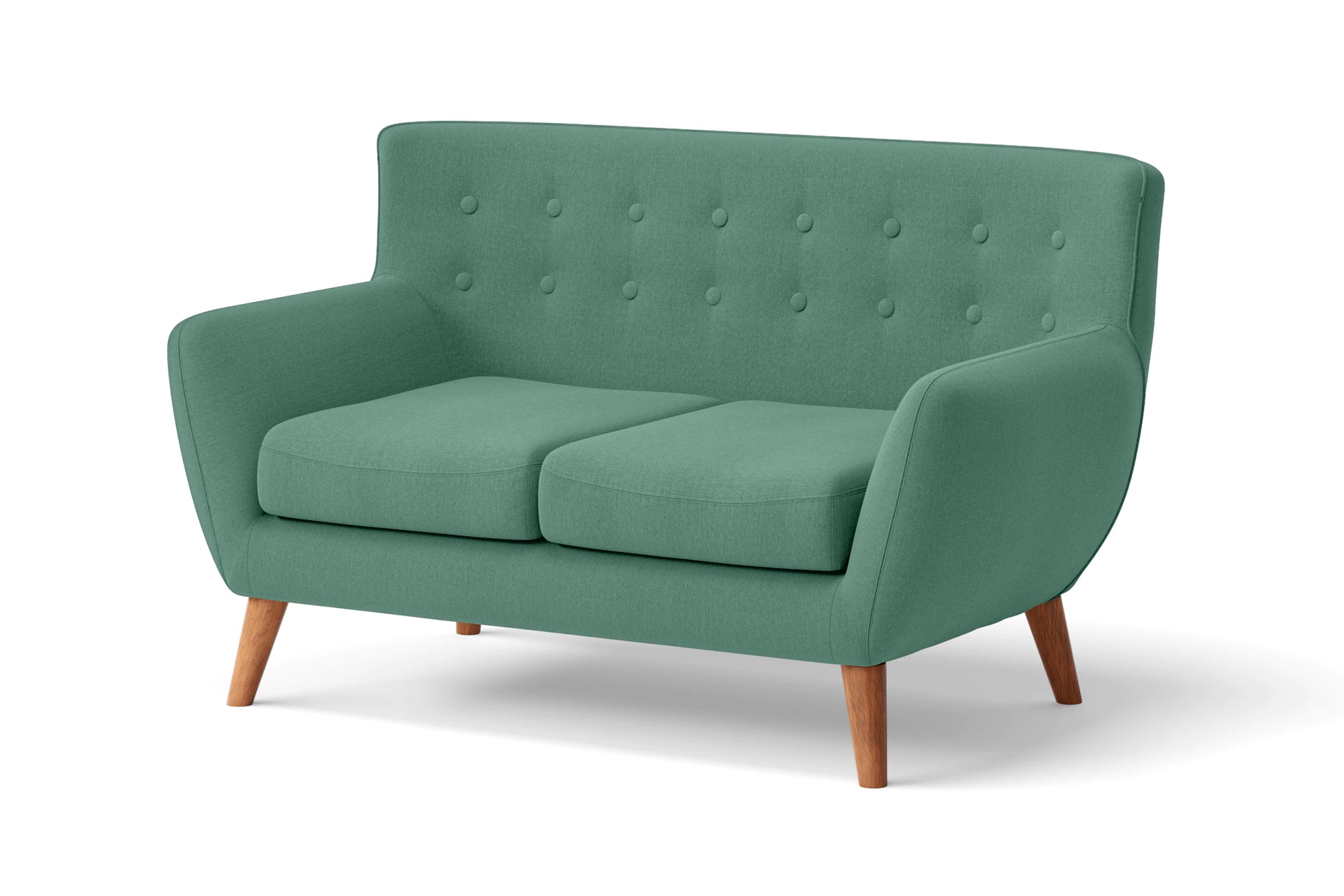 Casoria 2 Seater Sofa Mint Green Linen Fabric