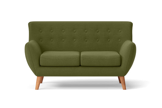 Casoria 2 Seater Sofa Olive Linen Fabric