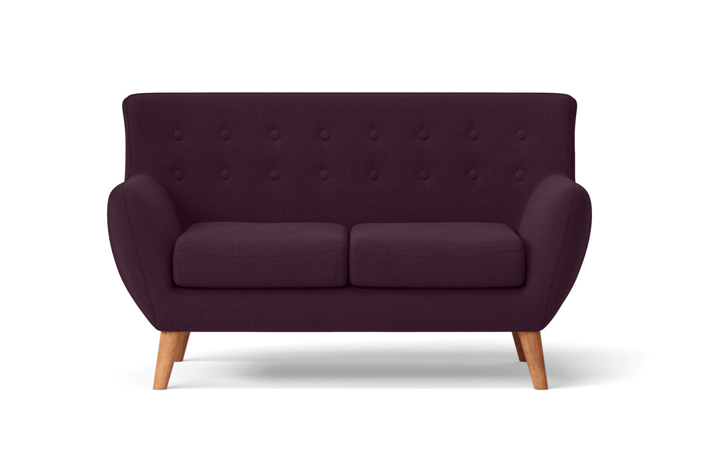 Casoria 2 Seater Sofa Purple Linen Fabric