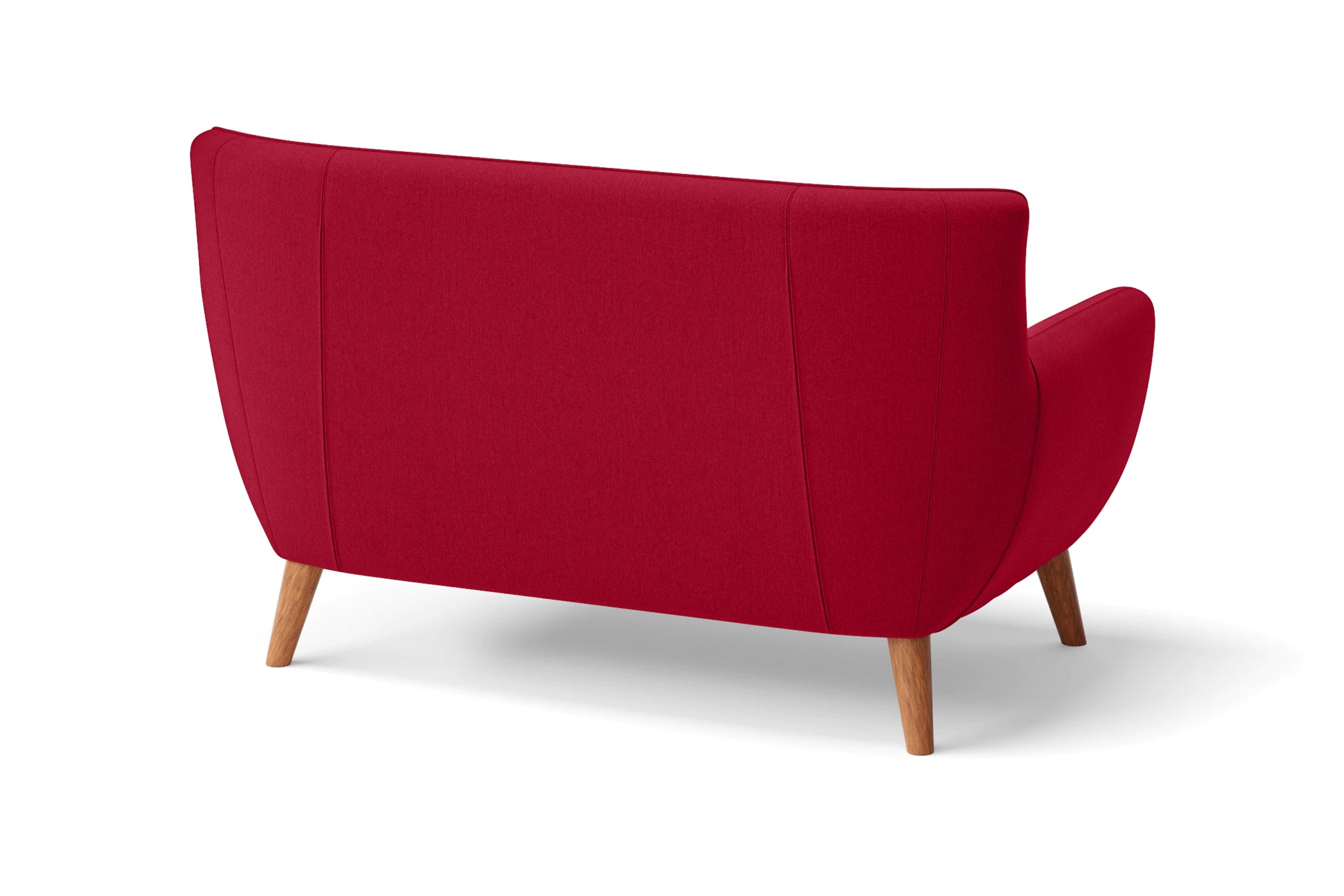 Casoria 2 Seater Sofa Red Linen Fabric