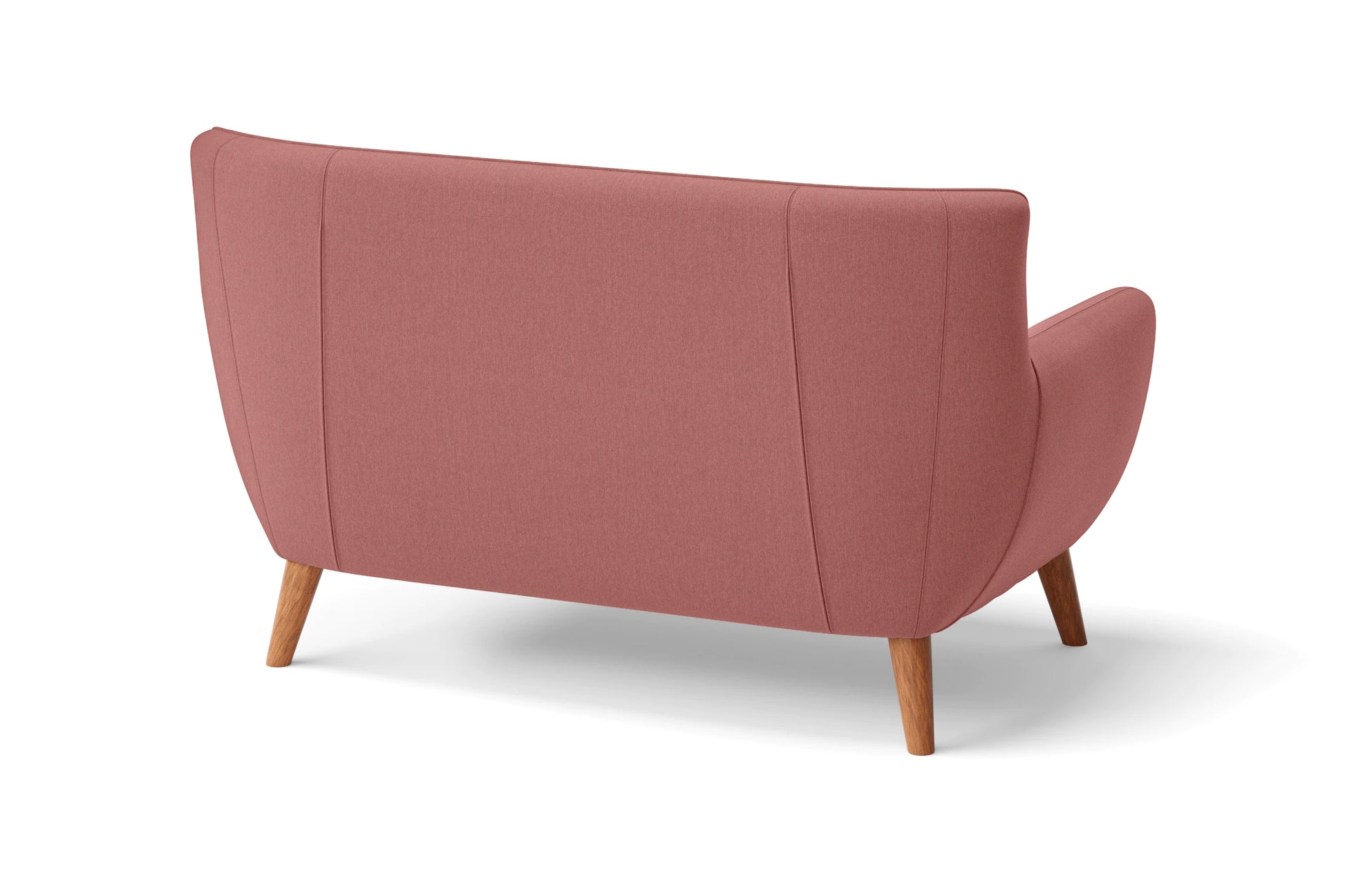 Casoria 2 Seater Sofa Rose Pink Linen Fabric