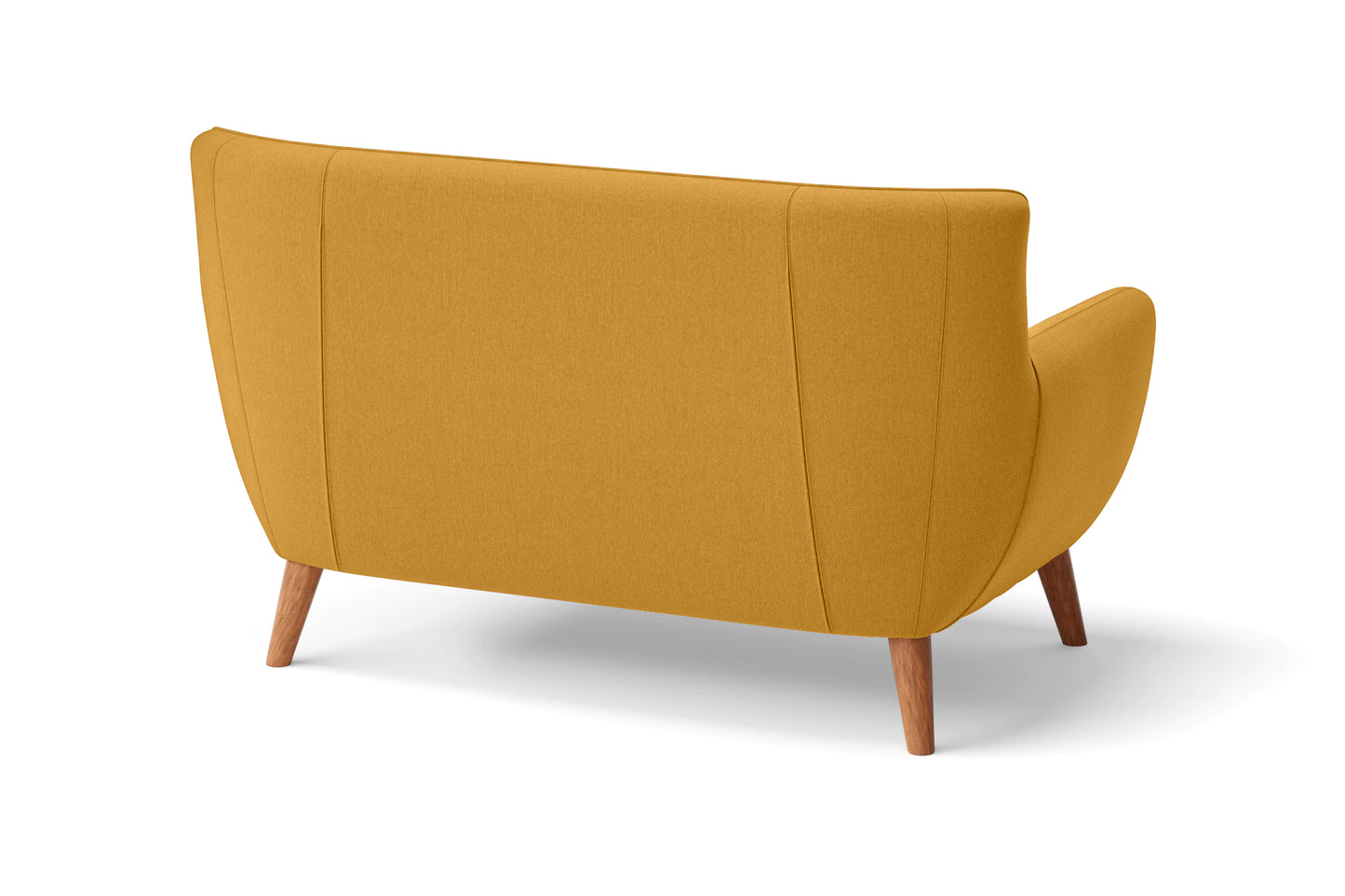 Casoria 2 Seater Sofa Yellow Linen Fabric