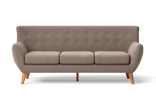 Casoria 3 Seater Sofa Caramel Linen Fabric