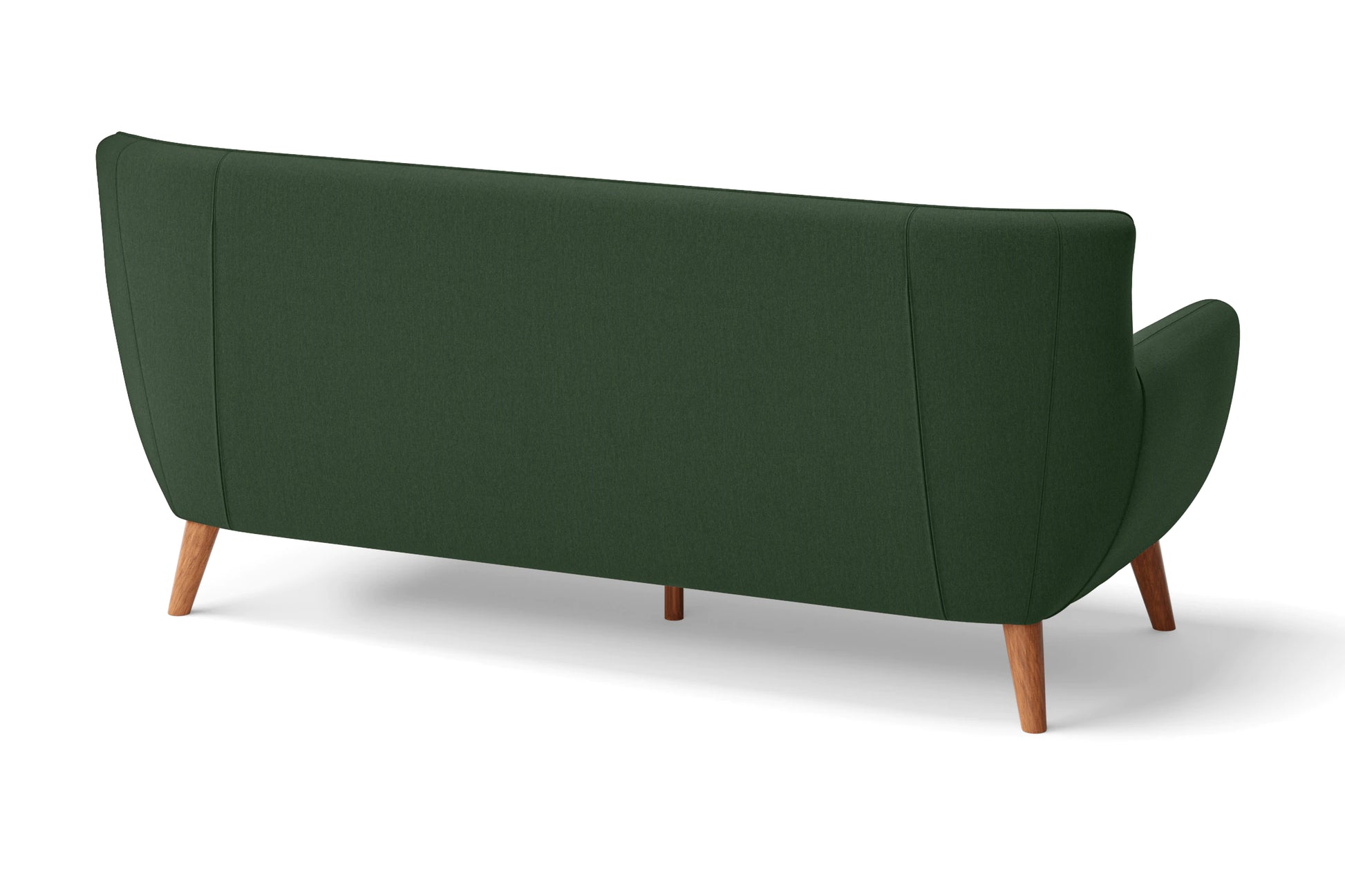 Casoria 3 Seater Sofa Forest Green Linen Fabric