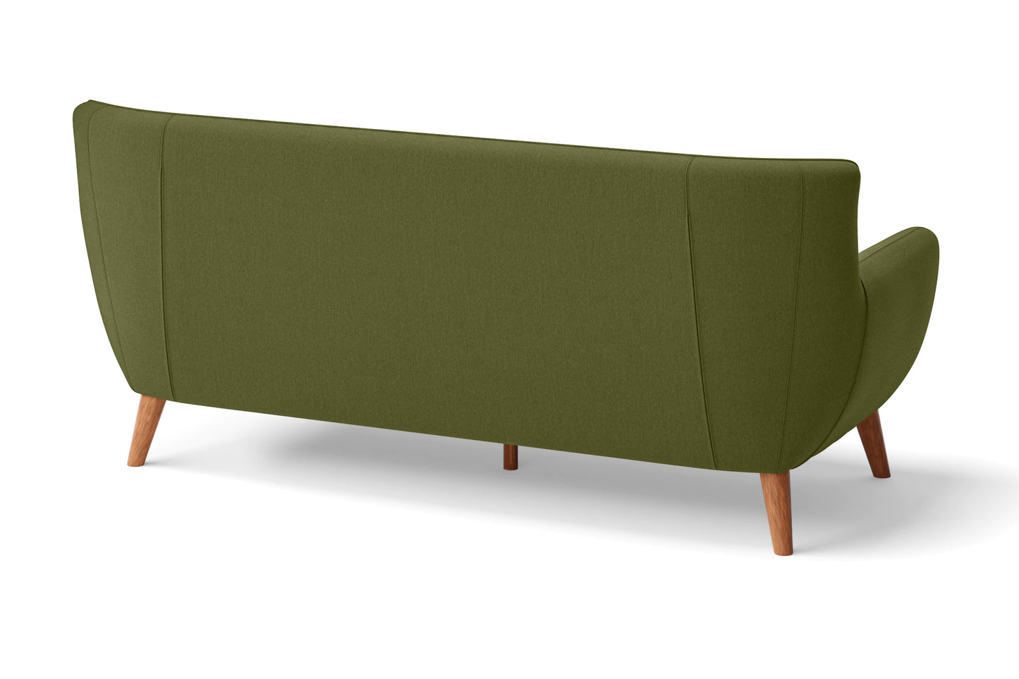 Casoria 3 Seater Sofa Olive Linen Fabric