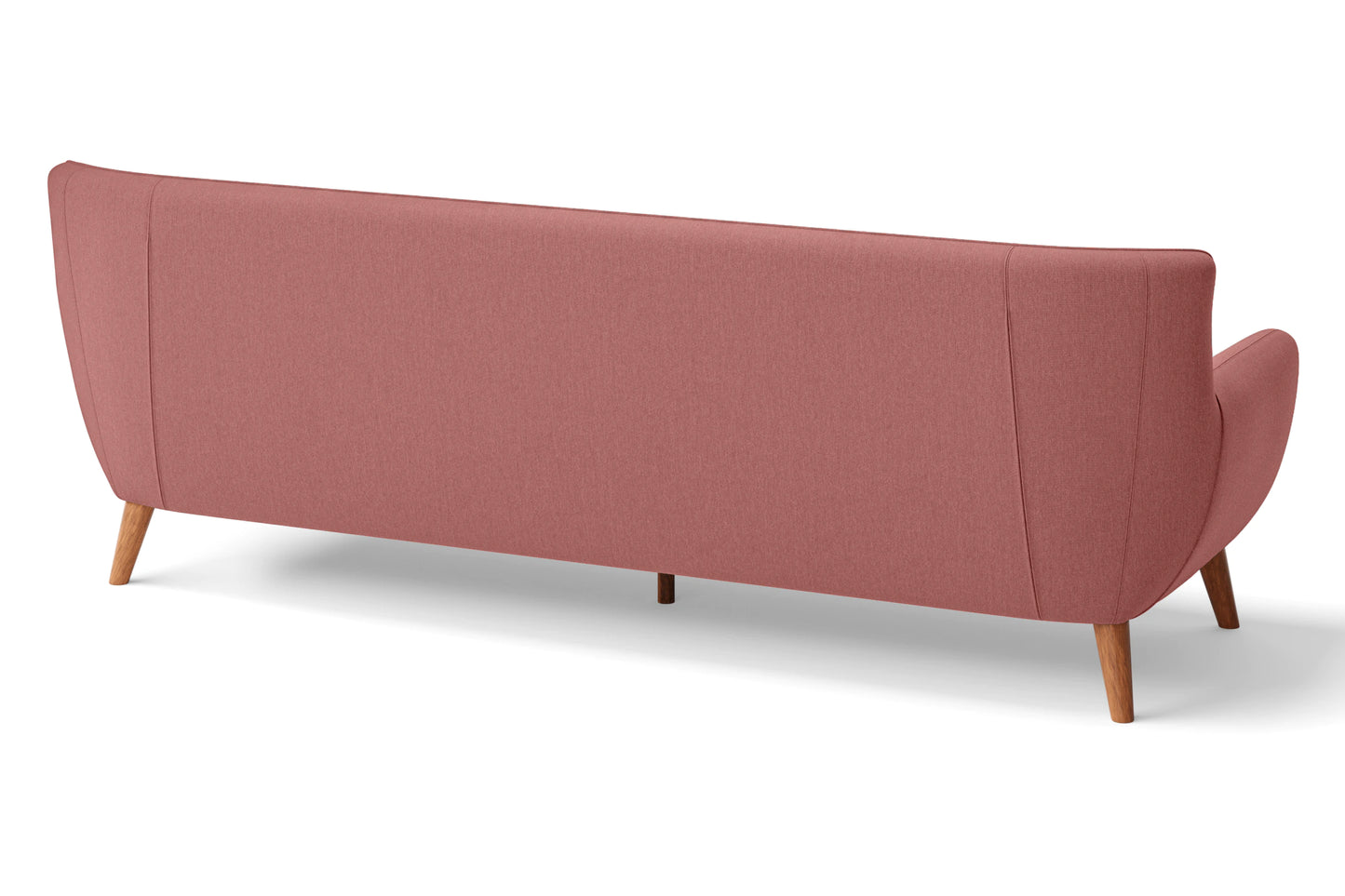 Casoria 4 Seater Sofa Rose Pink Linen Fabric