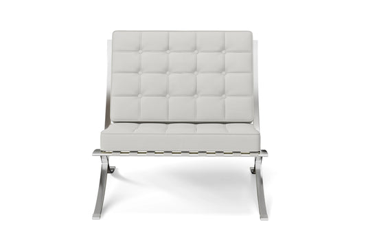 Catania Armchair White Leather