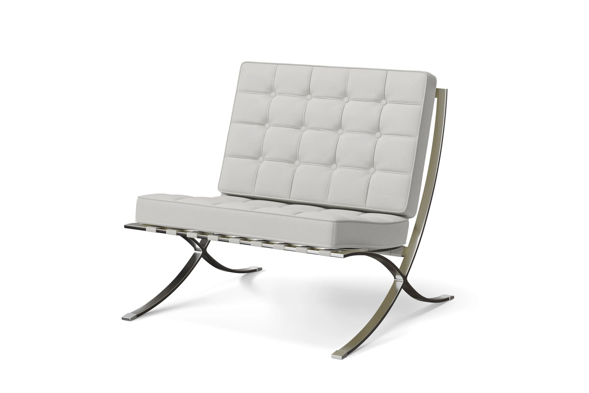 Catania Armchair White Leather