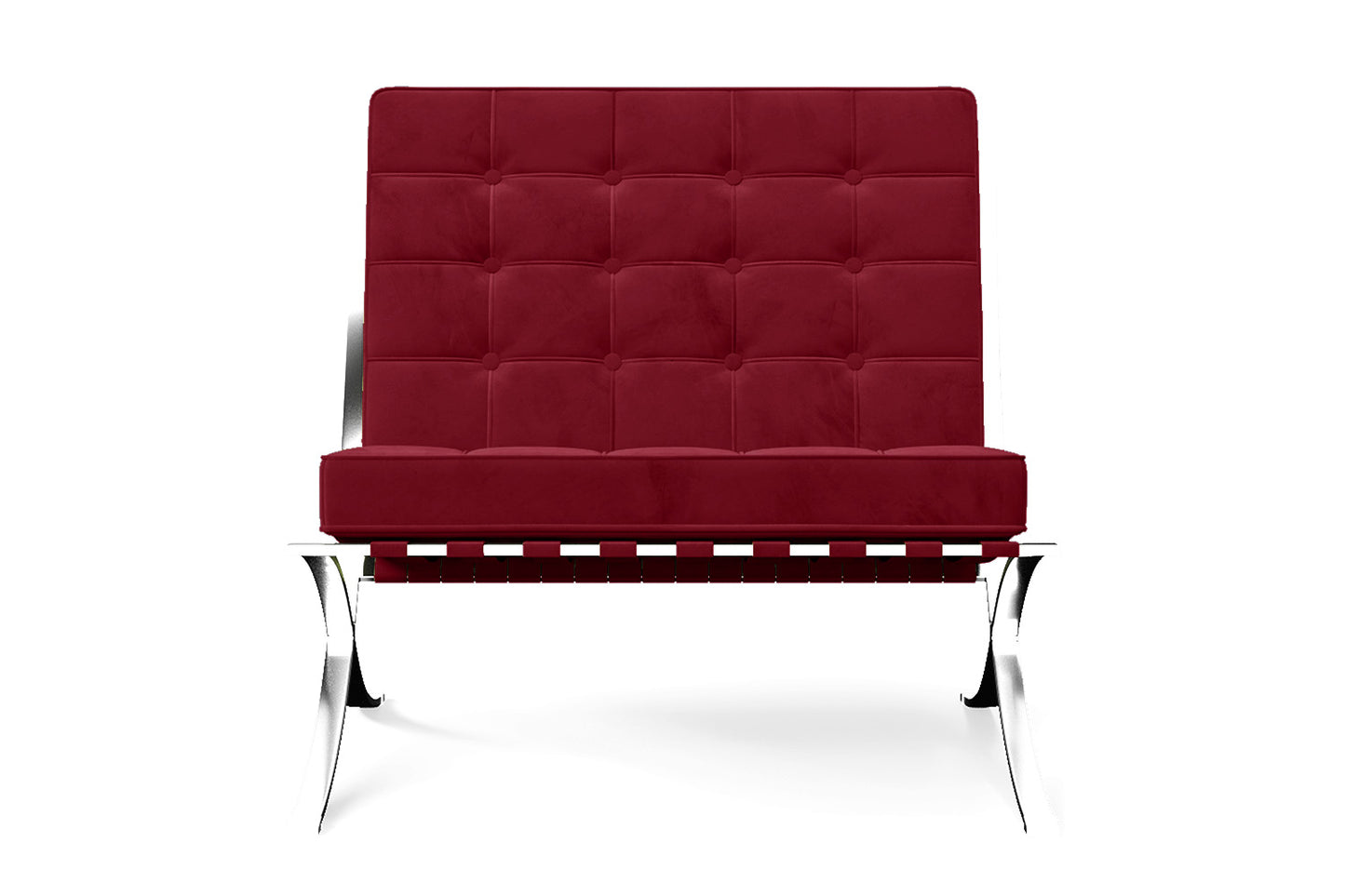 Catania Armchair Red Velvet