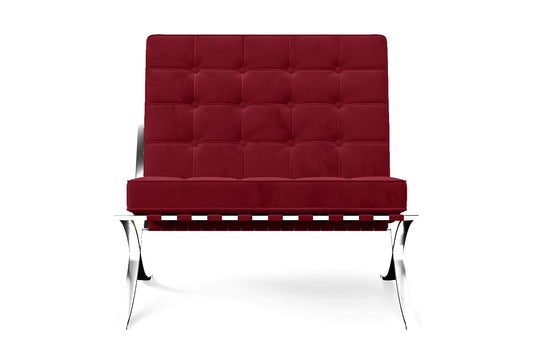 Catania Armchair Red Velvet