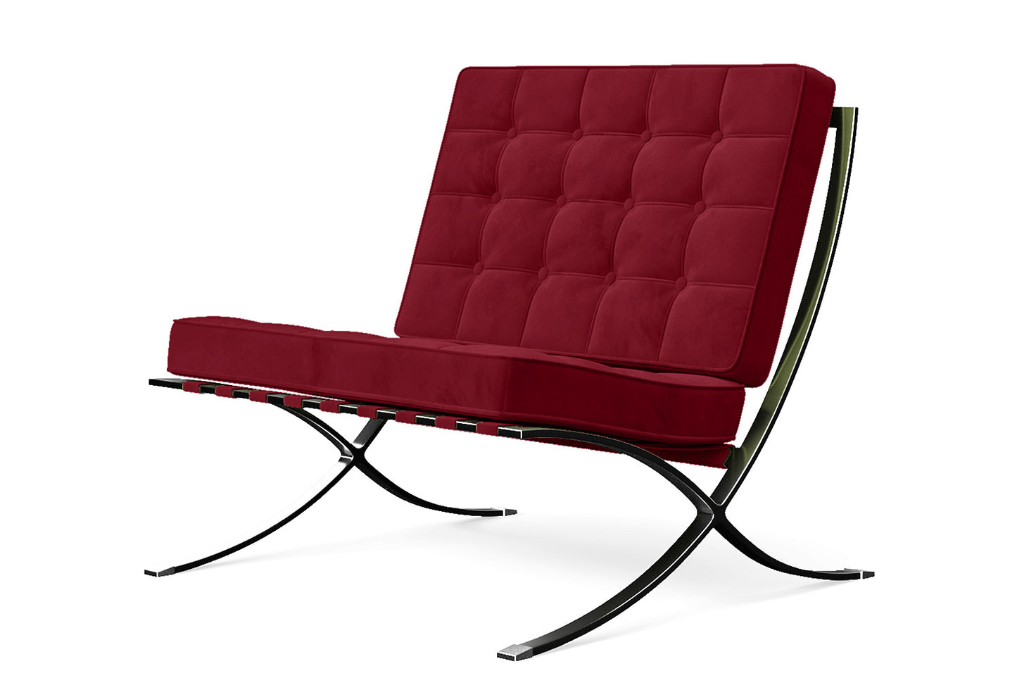 Catania Armchair Red Velvet