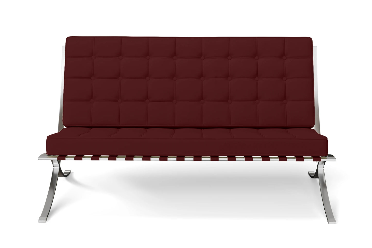 Catania 2 Seater Sofa Red Leather