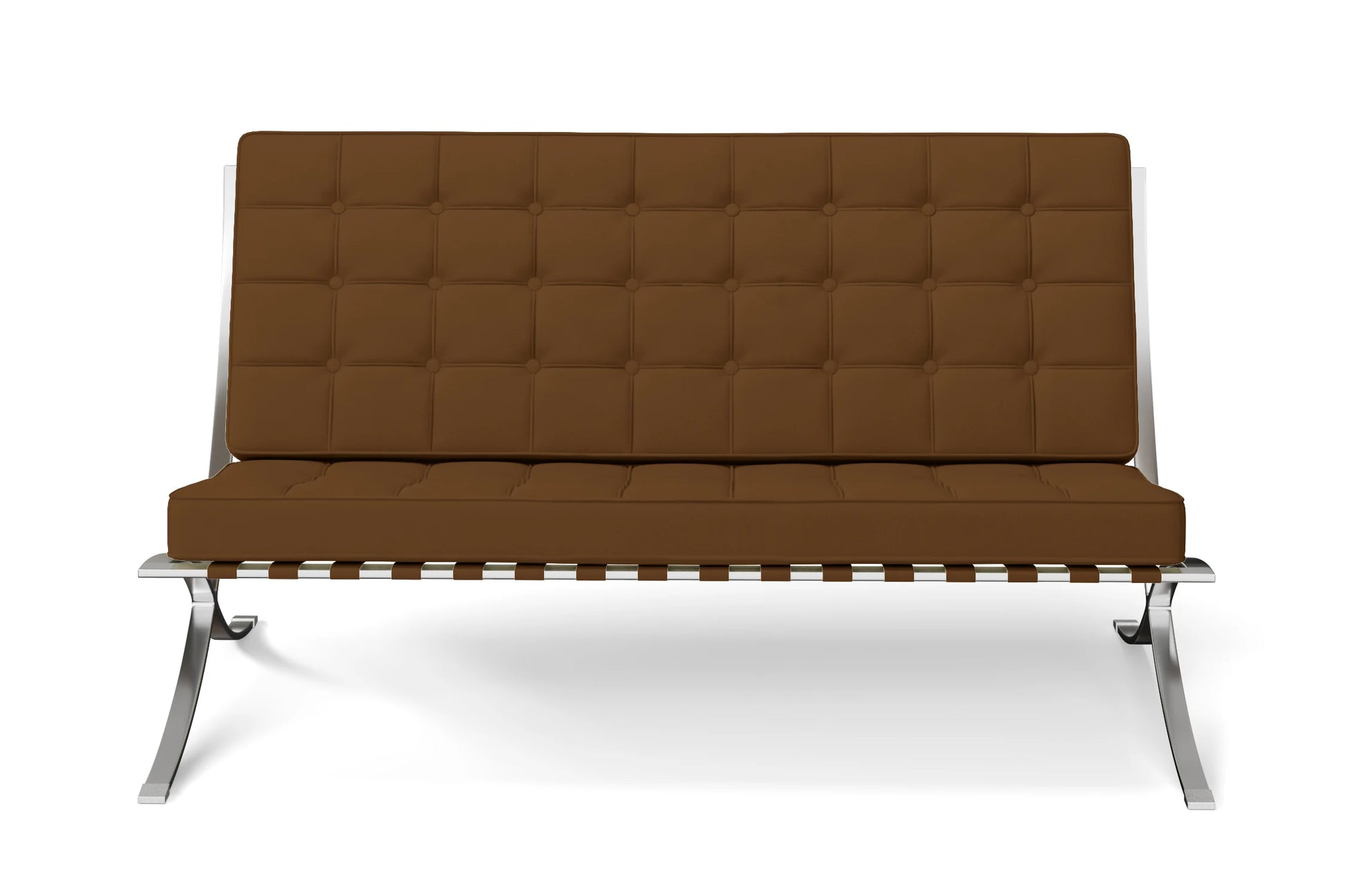 Catania 2 Seater Sofa Walnut Brown Leather