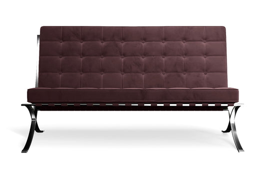 Catania 2 Seater Sofa Grape Velvet