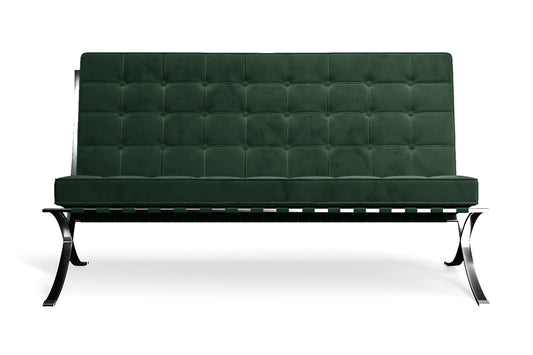 Catania 2 Seater Sofa Green Velvet