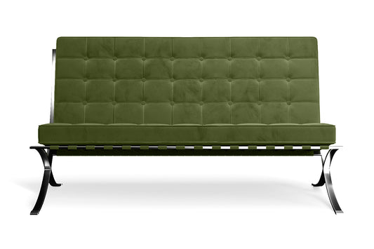 Catania 2 Seater Sofa Lime Velvet