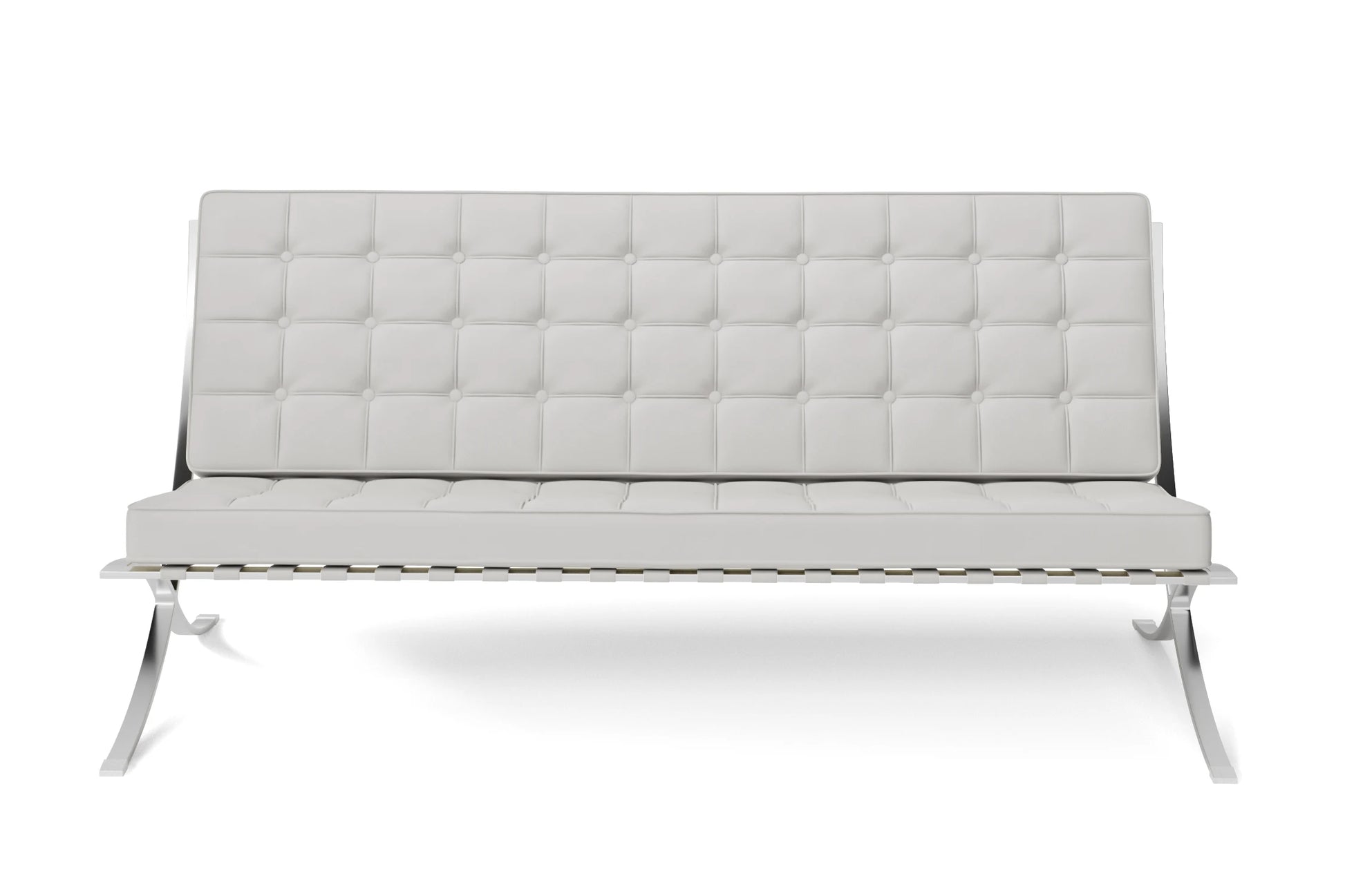 Catania 3 Seater Sofa White Leather