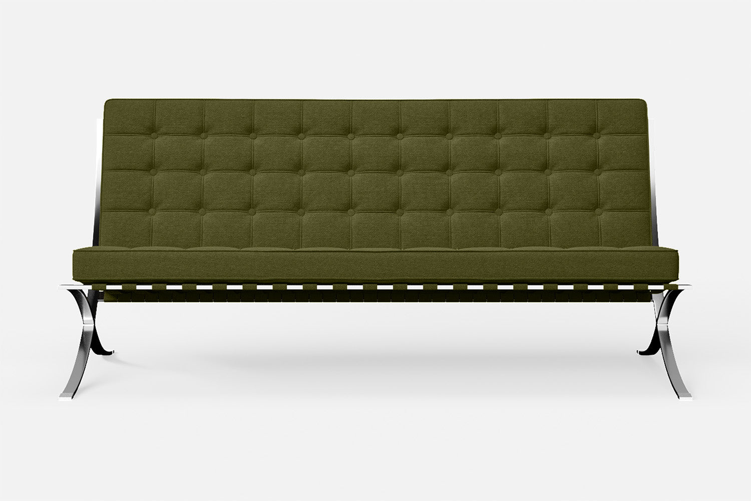 Catania 3 Seater Sofa Olive Linen Fabric