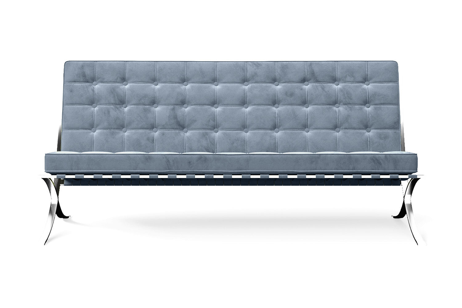 Catania 3 Seater Sofa Baby Blue Velvet