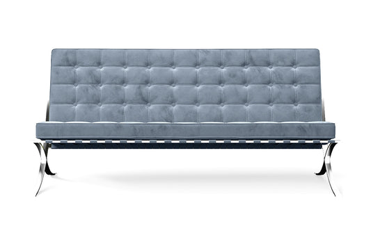 Catania 3 Seater Sofa Baby Blue Velvet