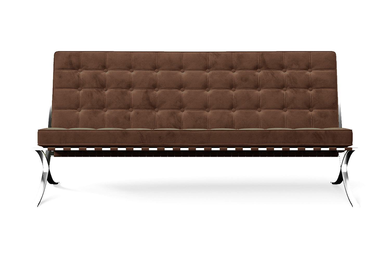 Catania 3 Seater Sofa Coffee Brown Velvet