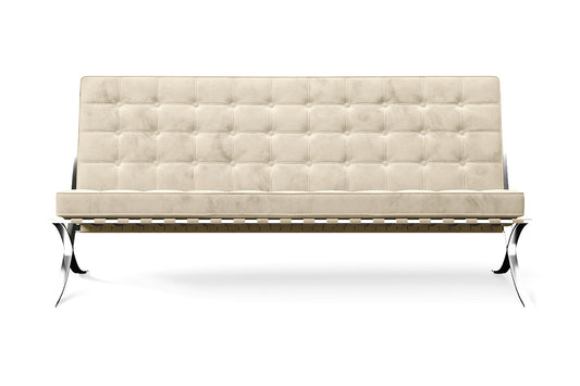 Catania 3 Seater Sofa Cream Velvet