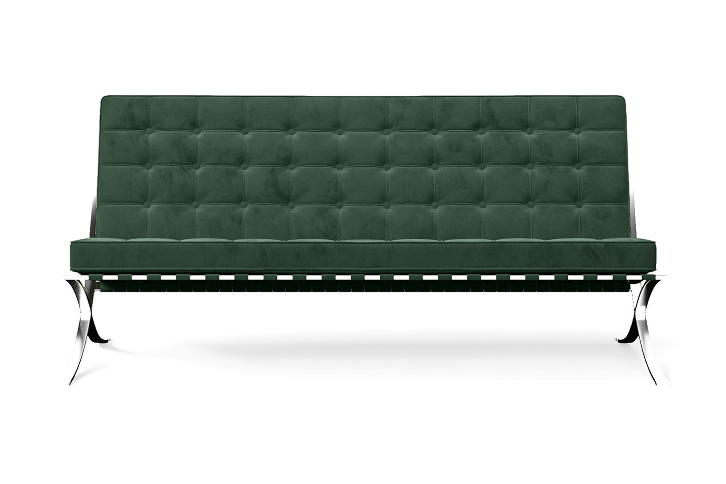 Catania 3 Seater Sofa Green Velvet