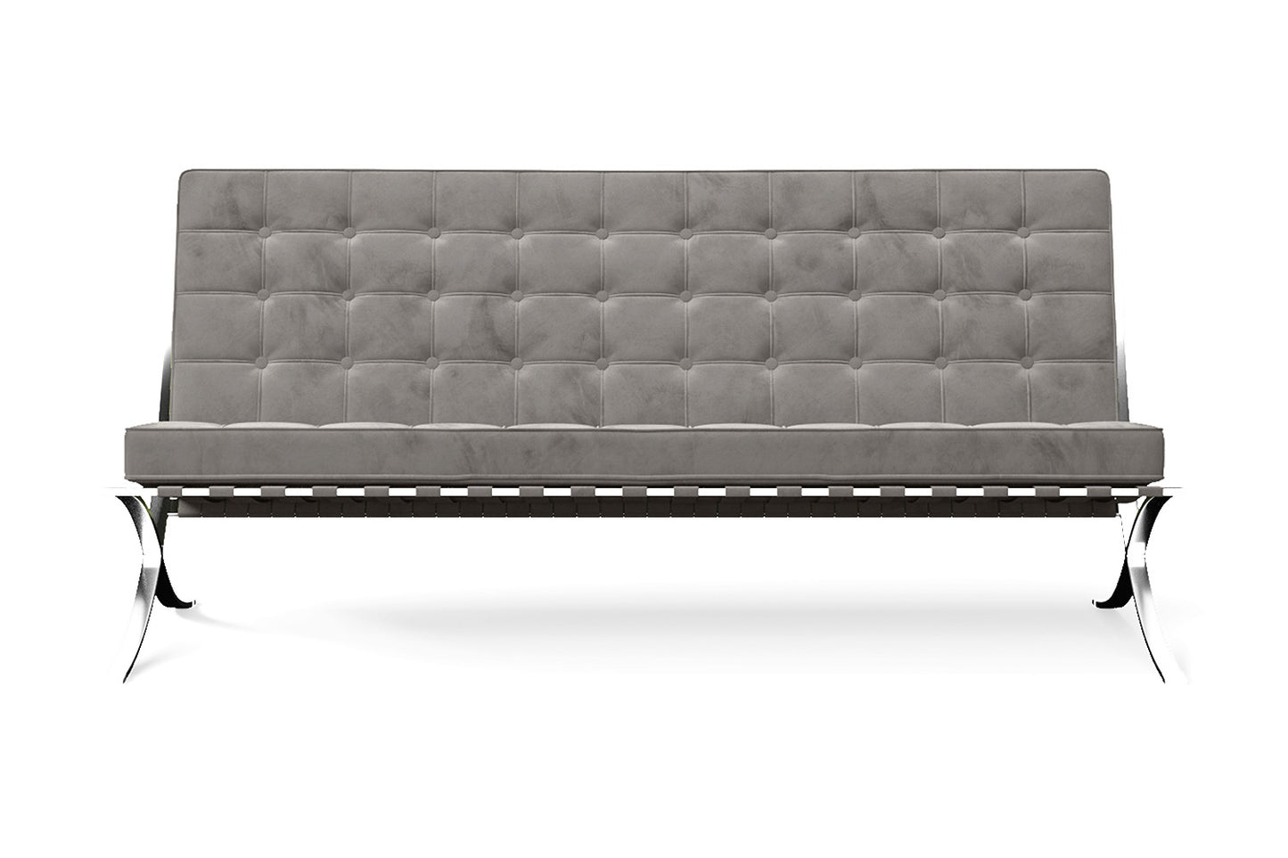 Catania 3 Seater Sofa Grey Velvet