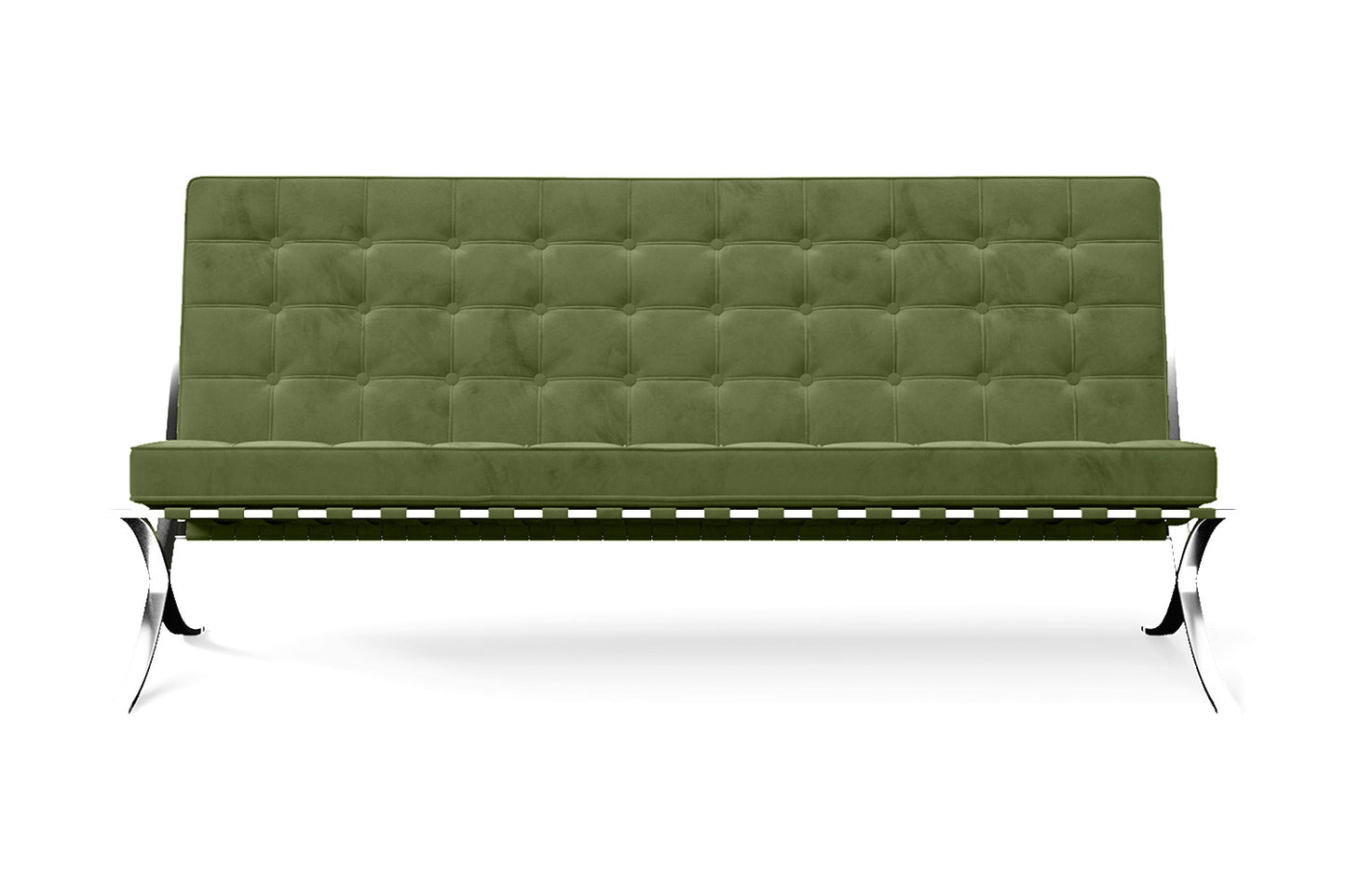 Catania 3 Seater Sofa Lime Velvet