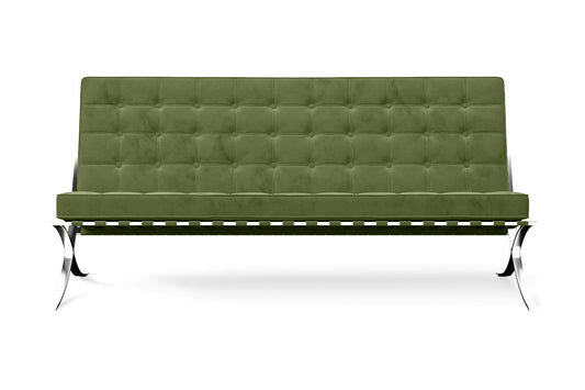 Catania 3 Seater Sofa Lime Velvet