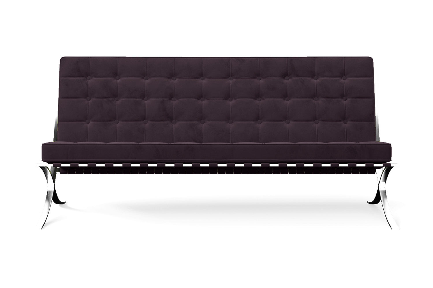 Catania 3 Seater Sofa Purple Velvet