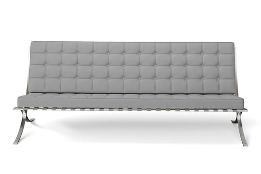 Catania 4 Seater Sofa Grey Leather