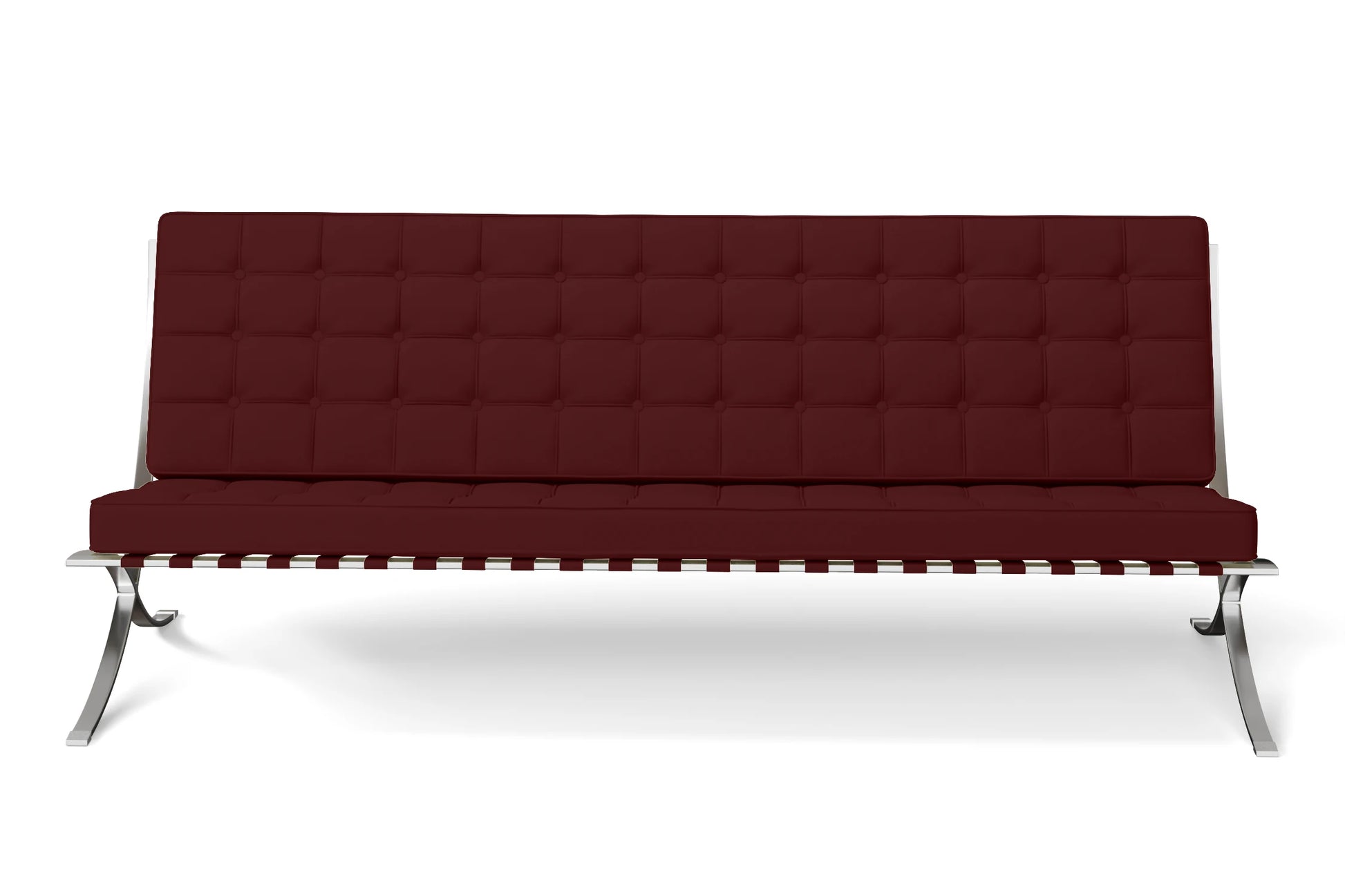 Catania 4 Seater Sofa Red Leather