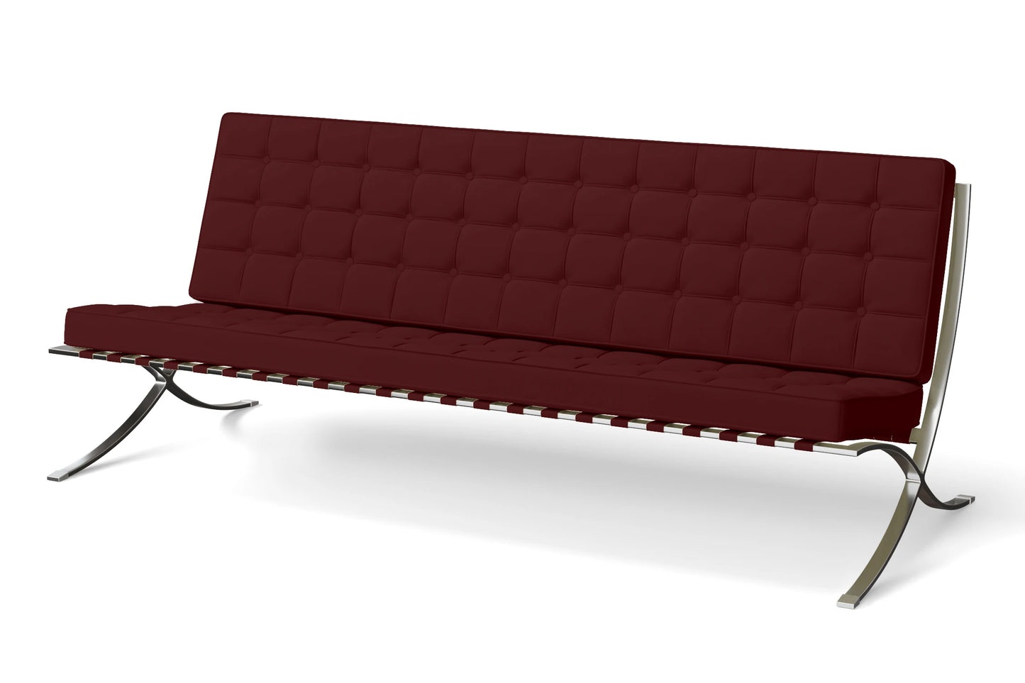 Catania 4 Seater Sofa Red Leather