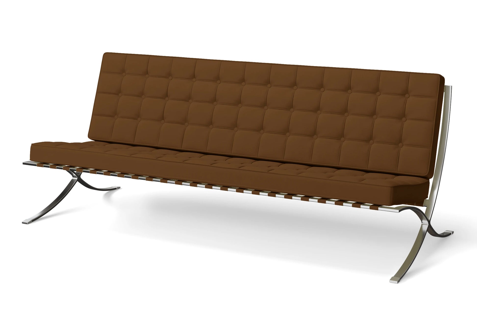 Catania 4 Seater Sofa Walnut Brown Leather