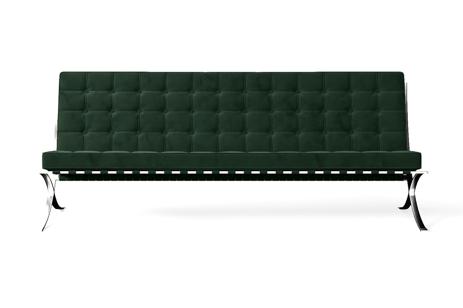 Catania 4 Seater Sofa Green Velvet