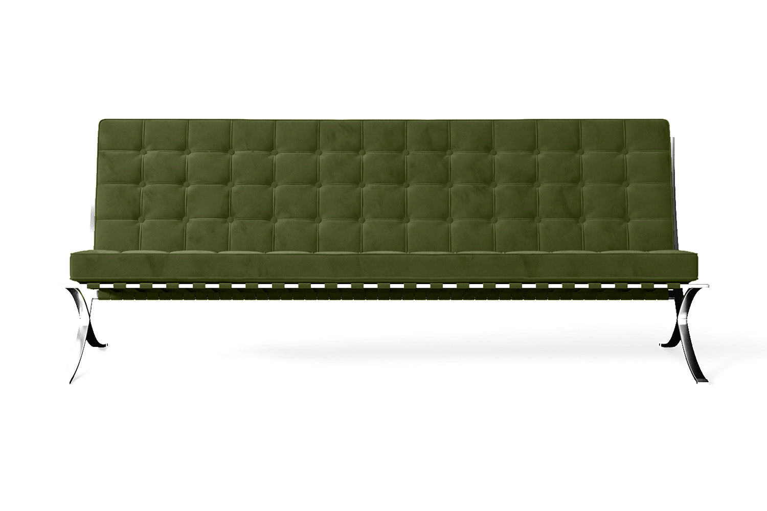 Catania 4 Seater Sofa Lime Velvet