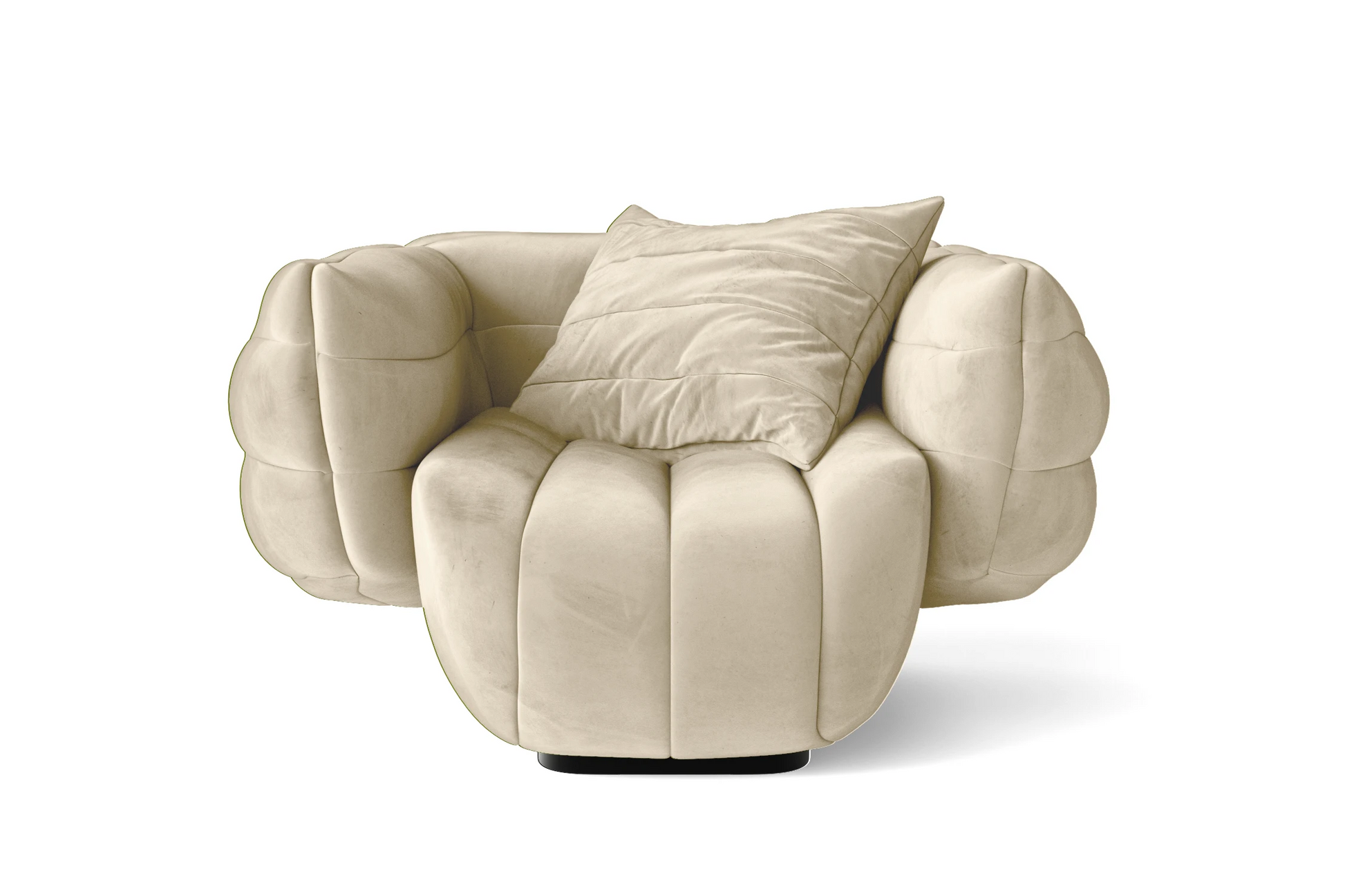 Cinisello Armchair Cream Velvet