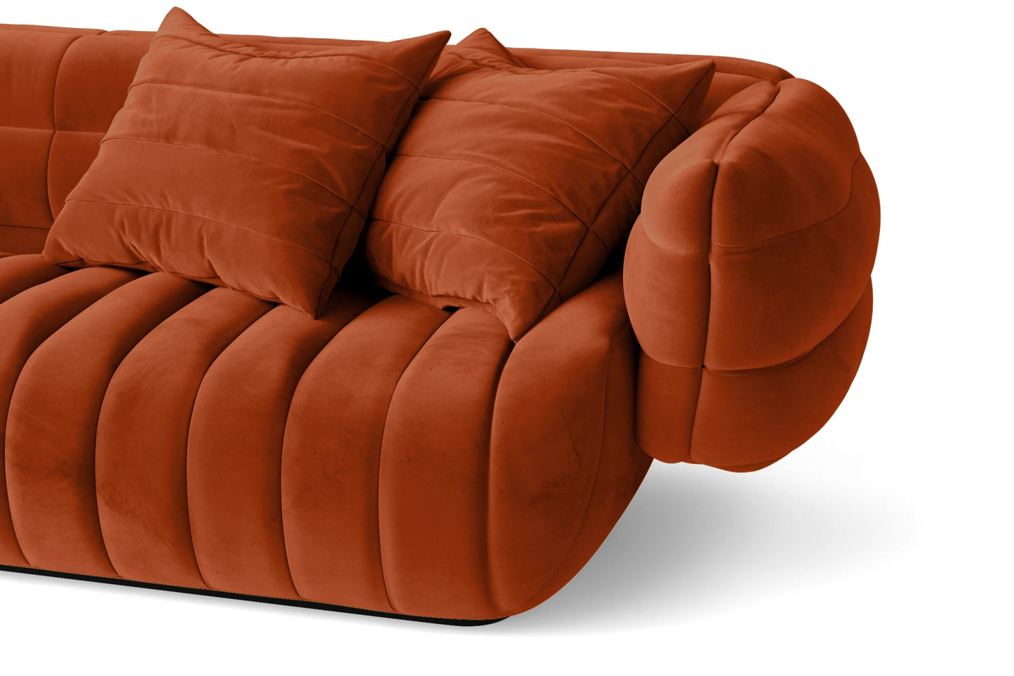 Cinisello Armchair Orange Velvet