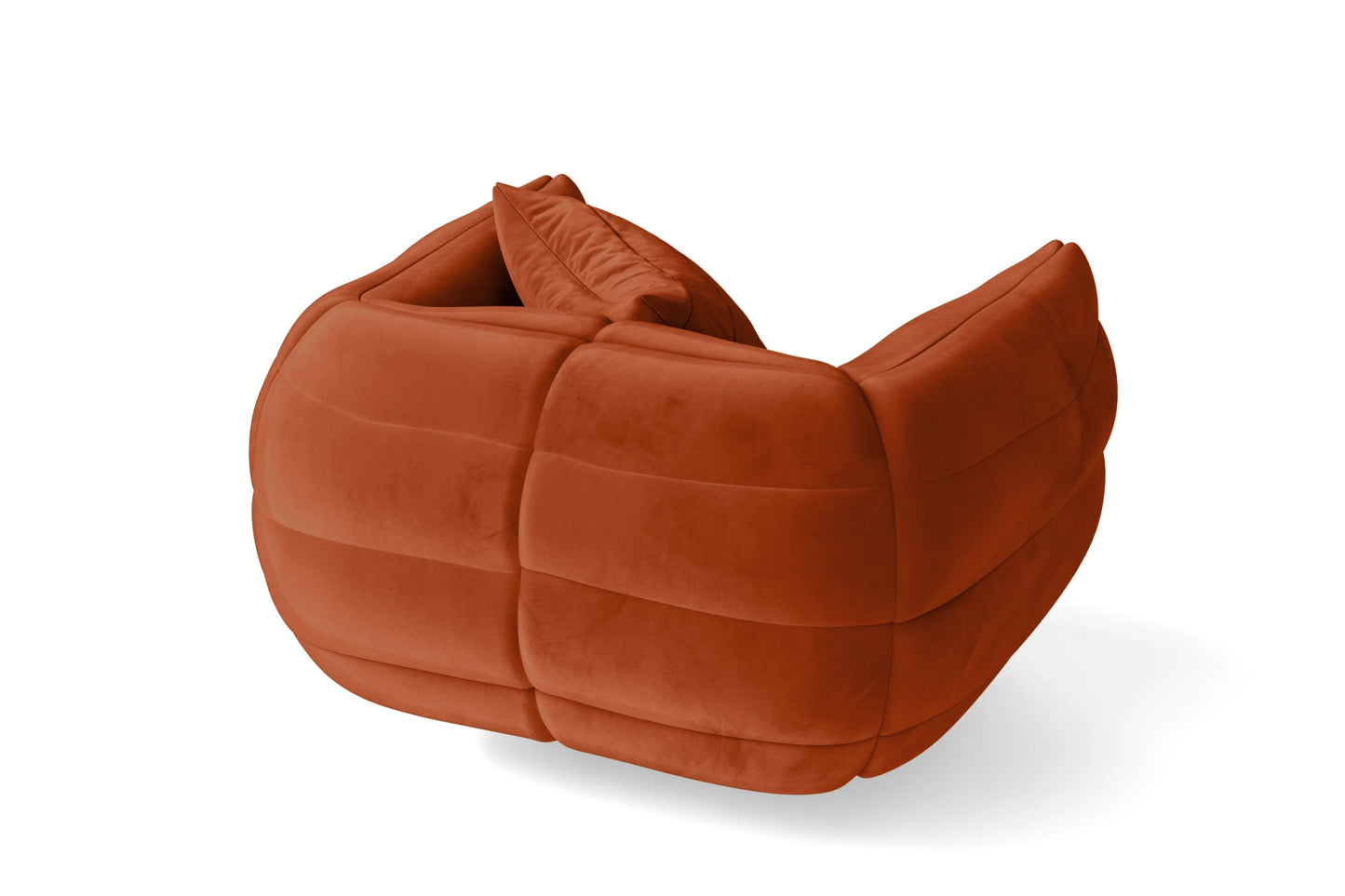 Cinisello Armchair Orange Velvet