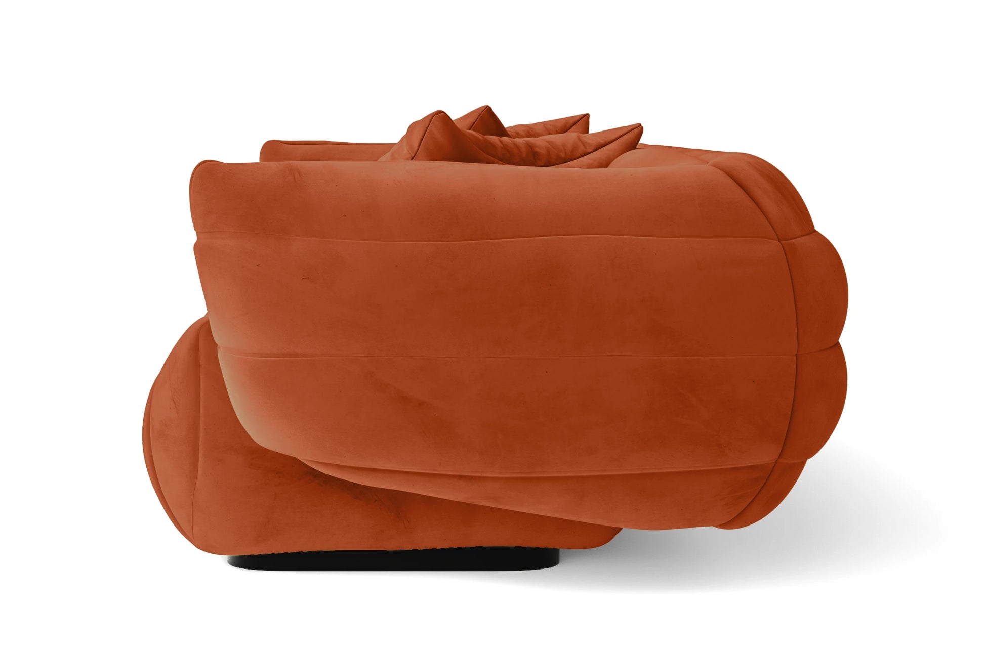 Cinisello Armchair Orange Velvet